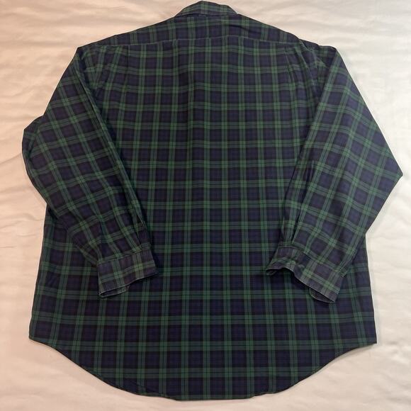 Polo Ralph Lauren Shirt Mens Size L Blackwatch Tartan Plaid Lowell Sport Cotton - Picture 9 of 14